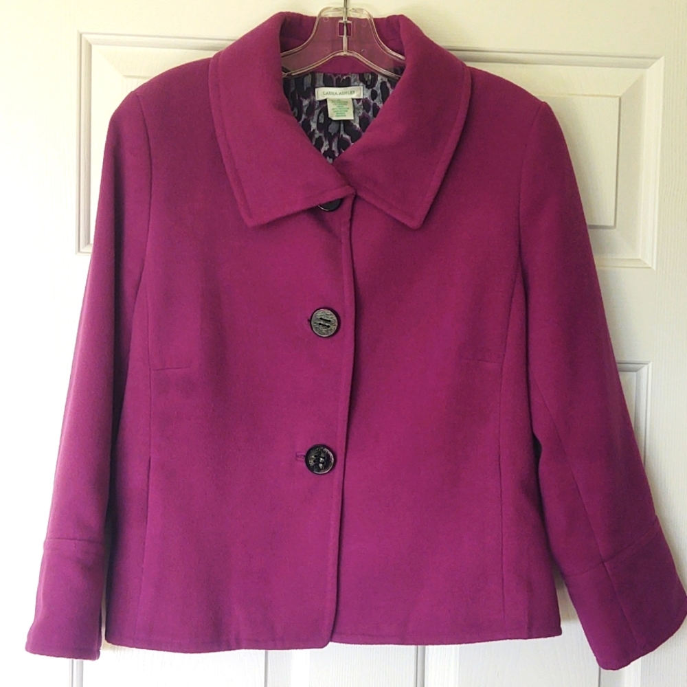 Laura Ashley Pink Cropped Jacket